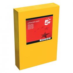Cheap Stationery Supply of 5 Star Office Coloured Card Tinted 160gsm A4 Deep Orange Pack of 250  938101 Office Statationery