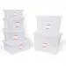 5 Star Office Storage Box Plastic with Lid Stackable 16 Litre Clear