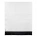 The photograph shows a stack of white 5 Star Polythene Envelopes and Elite DX Bags with a secure self-seal closure. They have a waterproof design, measuring 395x430mm and featuring a 50mm flap. The pack contains 100 envelopes, perfect for mailing or storing documents.