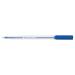 The picture shows a pack of 20 5 Star Office Ball Pen Blue pens with clear barrels. Each pen has a medium 1.0mm tip, creating a smooth and consistent 0.7mm line. The sleek and professional design of the 5 Star Ballpoint Pens makes them a great choice for any writing task.