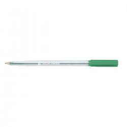 Cheap Stationery Supply of 5 Star Office Ball Pen Clear Barrel Medium 1.0mm Tip 0.7mm Line Green Pack of 20 939915 Office Statationery
