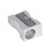 In the photo, several 5 Star pencil sharpeners can be seen, each made of sturdy metal and capable of sharpening pencils with a maximum diameter of 8mm. The sharpeners feature a single hole and are branded with the 5 Star Office logo.