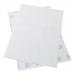 This photo features a stack of 5 Star Inkjet Labels, specifically the 5 Star Office Multipurpose Labels. The labels are for use with both laser and inkjet printers, with 16 labels per sheet. Each label measures 99x34mm and is white in color. A total of 8000 labels are shown in this image.