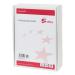 This photograph shows a pack of 5 Star Inkjet Labels, specifically 5 Star Office Multipurpose Labels for laser printers and copiers. There are 21 labels per sheet, each measuring 64x38mm and printed in white. In total, there are 10,500 labels in the pack.