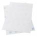 The picture shows a pack of 500 multipurpose white labels measuring 200x288mm. The labels are compatible with both inkjet and laser printers, with 1 label per sheet. The design features the 5 Star Inkjet and Office logos.