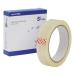 The image shows six rolls of clear, easy-to-tear tape from 5 Star Sticky Tapes. Each roll is 24mm wide and 66m long, with a 3in core. These tapes are part of the Elite series, featuring a 5-star rating.