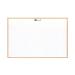 The picture shows a 5 Star Drywipe Board, specifically the 5 Star Value Lightweight Drywipe Board. The board has a width of 1200mm and a height of 900mm, with a sturdy pine frame. The surface is smooth and glossy, perfect for writing on with dry erase markers. The board is lightweight, making it easy to transport and hang on walls. It is white in color and has a professional and clean appearance.
