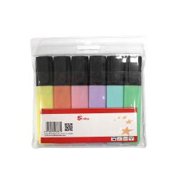 Cheap Stationery Supply of 5 Star Office Pastel Highlighters Assorted Pack of 6 943542 Office Statationery