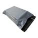 This photo shows a stack of 5 Star polythene envelopes and eco recycled mailing bags. The grey bags have a peel and seal closure and measure 450x595mm. The pack contains 100 bags.