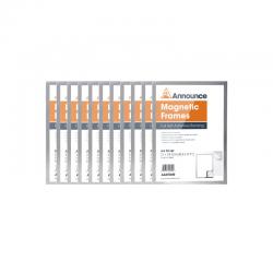 Cheap Stationery Supply of Announce Magnetic Frame A4 Silver (Pack of 10) AA01842 AA01842 Office Statationery