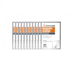 Cheap Stationery Supply of Announce Magnetic Frame A3 Silver (Pack of 10) AA01845 AA01845 Office Statationery