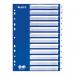 This photo features a pack of Leitz numbered dividers in white, made of polypropylene material. The set includes 1 to 12 dividers and comes in an outer carton of 15.