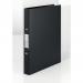 This picture features a set of sleek, black Rexel A4 ring binders from ACCO Brands. Each binder has a 25mm diameter 2 O-ring design and is sold in a budget-friendly outer carton of 10. Perfect for organizing and storing important documents.