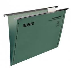 Cheap Stationery Supply of Leitz Ultimate V-Base Clenched Bar Suspension File Foolscap - Green (Pack of 50) Office Statationery