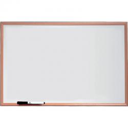 Cheap Stationery Supply of Nobo Classic Melamine Whiteboard Pine Frame 600x400mm Office Statationery