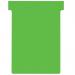 A pack of 100 green Nobo T-Cards in size 3. The cards are neatly stacked within an outer carton, with a total of 5 packs included. The vibrant green color stands out, making it easy to organize and track information.