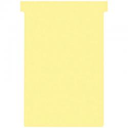 Cheap Stationery Supply of Nobo T-Cards Tab Top 15mm W124x Bottom W112x Full H180mm Size 4 Yellow (Pack of 100 - Outer carton of 5 Office Statationery