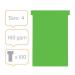 Nobo T-Cards Size 4 Green (Pack 100) - Outer carton of 5 2004005