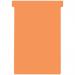 A pack of 100 neon orange Nobo T-Cards in size 4. Packed in an outer carton of 5, totaling 500 cards. Each card is blank and ready to be used for organizing and managing tasks, projects, or ideas.