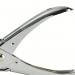 The photo shows a set of ACCO Brands filing accessories, including a Rexel eyeletter and punch, in a sleek chrome color. The eyeletter and punch have a modern design and are lined up neatly next to each other. The chrome finish gives the accessories a professional and polished look.