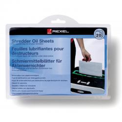 Cheap Stationery Supply of Rexel Shredder Oil Sheets, A5 Size, Shredder Maintenance (Pack 20) Office Statationery