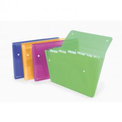 Cheap Stationery Supply of Rexel ICE Expanding File Assorted Colours ( 6 Pockets, 120 Sheets) - Outer carton of 10 Office Statationery