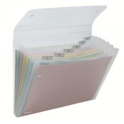 Cheap Stationery Supply of Rexel Ice Expanding Files Durable Polypropylene With Tabs 6 Pockets A4 Clear - Outer carton of 10 Office Statationery