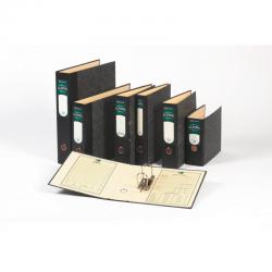 Cheap Stationery Supply of Rexel A4 Lever Arch File; Black/Green; 80mm Spine Width; Classic 70; Pack of 10; Free sheet of spare spine labels Office Statationery