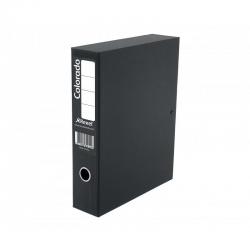 Cheap Stationery Supply of Rexel Colorado Foolscap Lock Spring Box File Black (Pack 5) Office Statationery