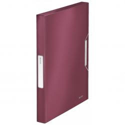 Cheap Stationery Supply of Leitz Style Box File Polypropylene 30mm Garnet Red - Outer carton of 5 Office Statationery