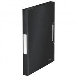 Cheap Stationery Supply of Leitz Style Box File Polypropylene 30mm Satin Black - Outer carton of 5 Office Statationery