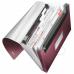 The ACCO Brands Expanding Files Leitz Style A4 Expanding File with 6 Compartments is a sleek and professional looking office accessory. The file features a rich garnet red color and is made of durable materials. With six compartments, it provides ample space for organizing papers and documents. The outer carton contains 5 of these expanding files, making it a practical and convenient option for any busy workspace.
