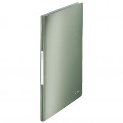 Cheap Stationery Supply of Leitz Style Display Book. Polypropylene. 20 pockets. 40 sheet capacity. A4. Celadon Green. - Outer carton of 10 Office Statationery