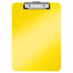 Cheap Stationery Supply of Leitz WOW Clipboard. 75 sheet capacity. A4. Yellow. - Outer carton of 10 Office Statationery