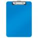 This image shows a group of 10 Leitz WOW Clipboards in metallic blue. Each clipboard is A4 size and is neatly stacked in an outer carton. The vibrant color and sleek design make these clipboards stand out.