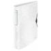 This image features a set of five white Leitz Active WOW SoftClick Ring Binders from ACCO Brands. Each binder has a 30 mm spine and contains 4 D rings, perfect for organizing A4 sized documents. The binders are neatly stacked in an outer carton, ready for use.