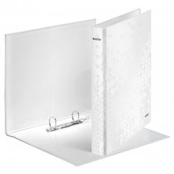 Cheap Stationery Supply of Leitz WOW Ring Binder A4 Maxi 2 D-Ring Size 25mm for 250 Sheets Pearl White - Outer carton of 10 Office Statationery