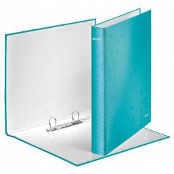 Cheap Stationery Supply of Leitz WOW Laminated Ring Binder A4 25 mm 2 D-Ring Ice Blue - Outer carton of 10 Office Statationery