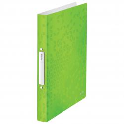 Cheap Stationery Supply of Leitz WOW Ring Binder. Polypropylene. 25 mm, 2 Round Ring mechanism. A4. Green - Outer carton of 10 Office Statationery