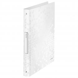 Cheap Stationery Supply of Leitz WOW Ring Binder. Polypropylene. 25 mm, 4 Round Ring mechanism. A4. White - Outer carton of 10 Office Statationery