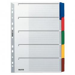 Cheap Stationery Supply of Leitz Divider Cardboard with Mylar reinforced tabs, A4 Multicolour - Outer carton of 10 Office Statationery