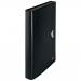 The image shows a sleek and professional black expanding file with the brand name ACCO Brands and Leitz Recycle clearly visible. The file has 5 compartments, perfect for organizing A4 sized documents. The outer carton contains 5 of these files, making it a convenient and cost-effective option.