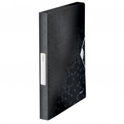 Cheap Stationery Supply of Leitz WOW Box File. Polypropylene. 250 sheet capacity. Spine width 30 mm. A4. Black - Outer carton of 5 Office Statationery