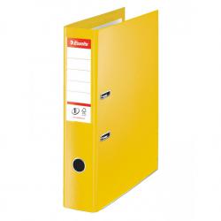 Cheap Stationery Supply of Esselte No.1 VIVIDA Lever Arch File Foolscap Polypropylene 75mm, VIVIDA Yellow - Outer carton of 10 Office Statationery