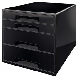 Cheap Stationery Supply of Leitz CUBE 4 drawer unit (2 big and 2 small). A4 Maxi. Black Office Statationery