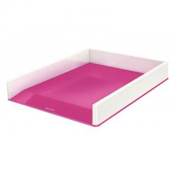 Cheap Stationery Supply of Leitz A4 WOW Letter Tray - White/Metallic Pink Office Statationery