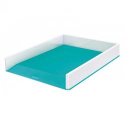 Cheap Stationery Supply of Leitz WOW Letter Tray Dual Colour. A4. White/ice blue Office Statationery