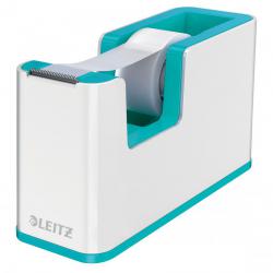 Cheap Stationery Supply of Leitz WOW Tape Dispenser. Incl. tape. For convenient one-hand operation. White/ice blue - Outer carton of 4 Office Statationery