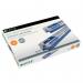 The image shows a blue ACCO Brands Staples Leitz Power Performance K6 Cartridge, capable of perfectly stapling up to 25 sheets of paper.