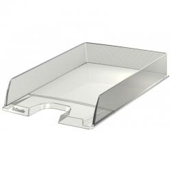 Cheap Stationery Supply of Esselte Europost A4 Letter Tray, Glass Clear - Outer carton of 10 Office Statationery